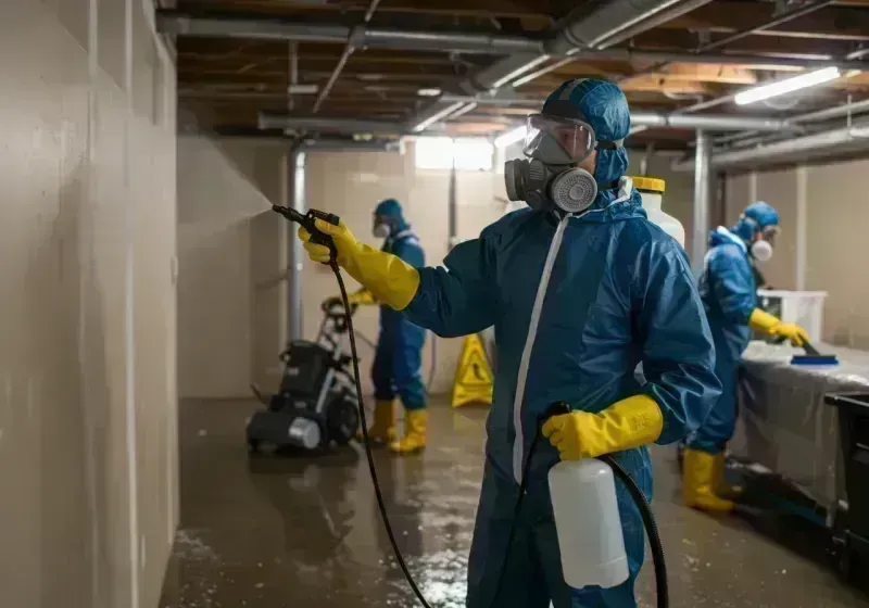 Basement Sanitization and Antimicrobial Treatment process in Lincoln Park, CO