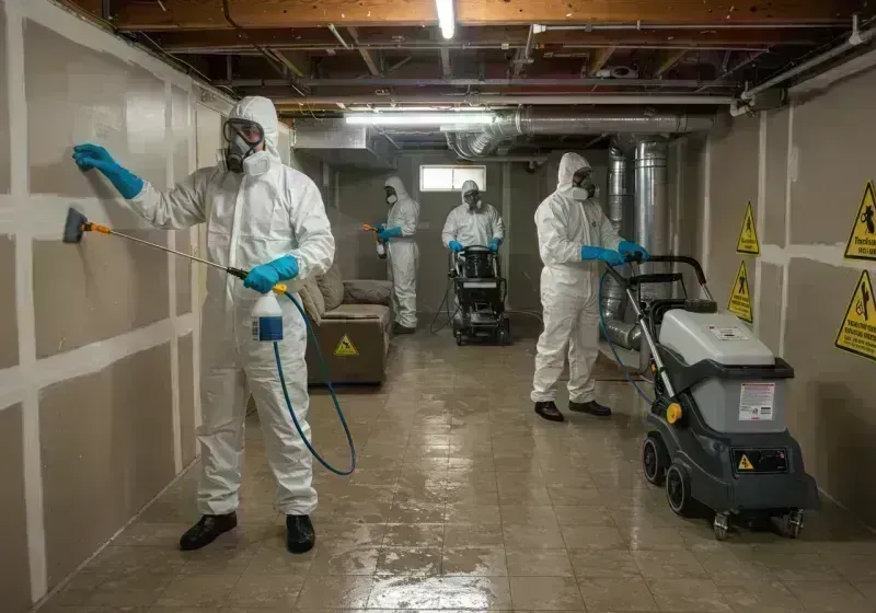 Basement Moisture Removal and Structural Drying process in Lincoln Park, CO